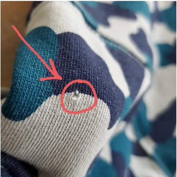 Wesc Men's Bomber Fleece Jacket Blue and Gray Camo Size Small - Picture 13 of 15